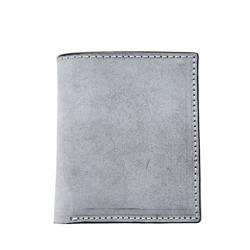 NEWNAN Kurze Leder-Kartentasche-Geldbörse, Vintage-Unisex-Reißverschluss, multifunktionale Damen-Leder-Geldbörse von NEWNAN