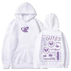 NEWOK Guts OR Hoodie Singer Global Beauty Hoodie Herbst/Winter Girl Hoodie (S,White) von NEWOK