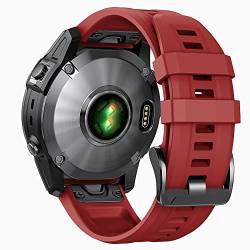 NEYENS 22 x 26 mm Smartwatch-Armbänder für Garmin Fenix 7 7X Silikonarmbänder Schnellverschluss Uhrenarmband Fenix 6X 5X 6 5 Plus/945 Armband Correa, 26mm Descent Mk2 MK1, Achat von NEYENS