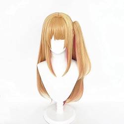 NEZIH Anime Perücken OSHI NO KO Hoshino Rubii Cosplay Perücke + Perückenkappe, Orangefarbene Damenperücke, Geschenke Für Anime-Fans, Dekorative Accessoires, Geeignet Für Halloween-Party von NEZIH