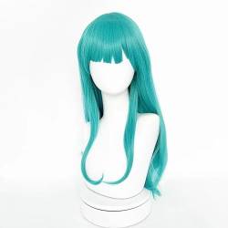 NEZIH Bulma Cosplay Perücke Blau Twist Braid Hair for Mädchen Frauen Halloween Karneval Party Geschenk Perücke, Dekorative Accessoires Für Damen, Mütze Mit Perücke, Anime-Geschenk von NEZIH