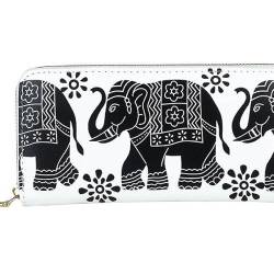 NEZIH Kleine Tier Muster Geldbörse Elefant Brieftasche Leder Brieftasche Bill Münze Tasche für Frauen,Weiß von NEZIH