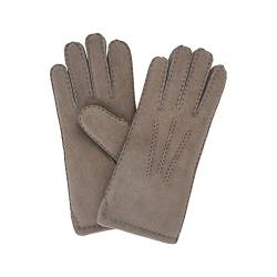 NF NITZSCHE fashion - Lammfell Handschuhe für Damen - 100% Lammfell - warme Winterhandschuhe - Farben: schwarz und braun - verschiedene Größen - eleganter Damenhandschuh (frappe, 7) von NF NITZSCHE fashion