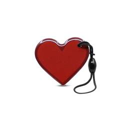 NFC Love Heart, Digitaler Schlüsselanhänger in Herzform, 36 x 32 mm, Rot, PVC, Geschenkanhänger, Herzanhänger, Partner Schlüsselanhänger, wasserfest, NTAG213 von NFC21