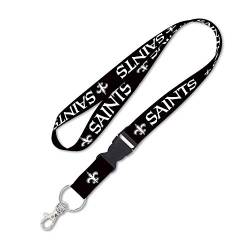 NFL New Orleans Saints Schlüsselband Lanyard Anhänger Blackout von NFL