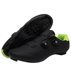 NGARY Rennradschuhe Herren Damen Fahrradschuhe Kompatibel mit Peloton Look SPD SPD-SL Delta Lock Pedal Rennrad Schuhe Draussen Spinning Schuhen,Schwarz,41 EU von NGARY