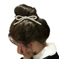 Haarspange mit Schleife, Pferdeschwanz, Zöpfe, glitzernde Kopfbedeckung für Damen, Mädchen, Pony, Fotografieren, Einkaufen, rutschfestes Haar von NGCG