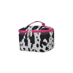 NGIL Reise-Kosmetiktasche, Make-up-Tasche, Organizer für Damen, Kuh-Spritzer, Hot Pink, Casual von NGIL