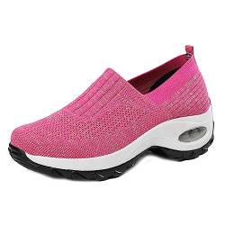 Breite Wanderschuhe für Damen,Sportliche, elastische Slip-On-Wanderschuhe für Damen | Arch Support Sneakers für Damen, Sneakers für das Lauftraining Ngumms von NGUMMS