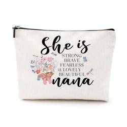 NGZS Inspirierende Kosmetiktasche für Oma, Make-up-Tasche, Geburtstag, Muttertag, Ruhestand, Geschenke für Frauen, Nana, 9.7x7 inch von NGZS