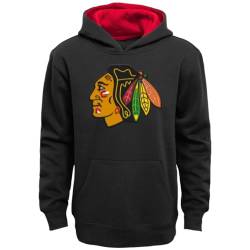 NHL Prime Junior Kapuzenpullover, für Jugendliche, Lange Ärmel, Grafik League Teams, mit Kängurutasche vorne (DE/NL/SE/PL, Alter, 10 Jahre, 12 Jahre, Regular, Chicago Black Hawks) von NHL