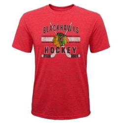 NHL Superstripe T-Shirt, Teamgrafik vorne (Chicago Blackhawks, 164 XL) von NHL