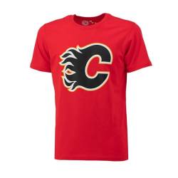 NHL T-Shirt Calgary Flames Wordmark Graphic Logo Eishockey (M) von NHL