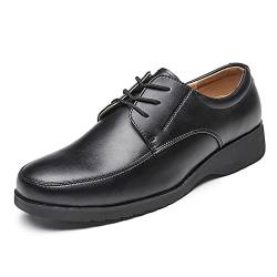 NIAVIS Herren-Schnürschuhe, Business-Anzugschuhe, Freizeitschuhe, Halbschuhe, Derby-Lederschuhe,46 von NIAVIS