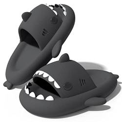 NIBESSER Hai Hausschuhe Schuhe Cloud Shark Slides Slippers Unisex Hai Badelatschen Sommer Dusch Badeschuhe Strand Sandalen Lustig Haifisch Schlappen Slippers für Damen Herren von NIBESSER