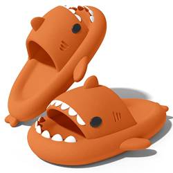 NIBESSER Shark Slides Verdickt Niedliche Hai Hausschuhe für Damen Shark Slippers Herren Weich rutschfest Badelatchen für Damen Schlappy Schlappen Open Toe Slides von NIBESSER