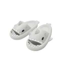 NIBESSER Shark Slides Verdickt Niedliche Hai Hausschuhe für Damen Shark Slippers Herren Weich rutschfest Badelatchen für Damen Schlappy Schlappen Open Toe Slides von NIBESSER