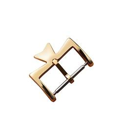 NIBOTT Edelstahl-Watch-Verschluss fit for Vc. Fit for Vacher-Uhr-Uhr-Schnallen constantin 1 6mm 18mm. Silberfarbener goldener rosafarbener Gold-Metall-Pin-Verschluss (Color : Gold, Size : 20mm) von NIBOTT