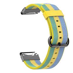 NIBYQ 22 mm Smartwatch-Nylonband für Garmin Fenix 7 Epix 6 Pro 5 Plus Forerunner 945 Schnellverschluss-Uhrenarmband Ersatz Correa, For Fenix 6 6Pro, Achat von NIBYQ
