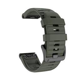 NIBYQ 26 mm 22 mm Schnellverschluss-Uhrenarmband für Garmin Fenix 6 6X Pro 5X 5 Plus 3 3HR Enduro D2 Delta, Silikon, Easyfit-Handgelenkschlaufe Correa, 22mm Fenix 6 6 Pro, Achat von NIBYQ