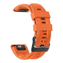 NIBYQ Silikonarmband für Garmin Fenix 7X 5X Plus 6X Pro 3 3HR Enduro/Tactix Delta Smartwatch-Armband, 26mm Fenix 7X 3HR, Achat von NIBYQ