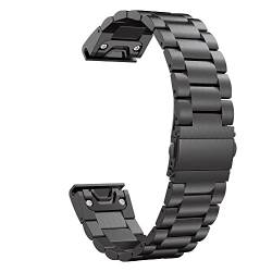 NIBYQ Smartwatch-Armband für Garmin Descent MK1, Schnellverschluss, Edelstahl-Armband für Fenix 5, 5X, Plus, 6, 6X Pro, 22 mm, 26 mm, 22 mm, Achat von NIBYQ