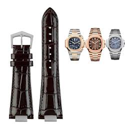 NIBYQ Uhrenarmband aus echtem Leder, 25 x 13 mm, für Patek Philippe Nautilus 5711 5726 5712g Uhrenarmband, 25mm-13mm, Achat von NIBYQ