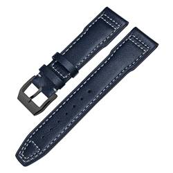 NIBYQ Uhrenarmband aus echtem Leder für IWC Mark XVIII Le Petit Prince Pilotenuhr, 20 mm, 21 mm, 22 mm, Rindsleder, 22 mm, Achat von NIBYQ