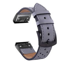 NIBYQ Uhrenarmband für Garmin Fenix 7, 7X, 6X, 6Pro, 5X, 5 Plus, 3HR, Enduro, Descent MK2, Schnellverschluss, Lederarmband, Smartwatch-Armband, 26 mm, 22 mm, 26mm Descent Mk1 MK2, Achat von NIBYQ