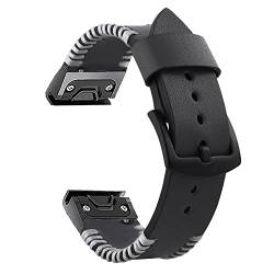 NIBYQ Uhrenarmband für Garmin Fenix 7, 7X, 6X, 6Pro, 5X, 5 Plus, 3HR, Enduro, Descent MK2, Schnellverschluss, Lederarmband, Smartwatch-Armband, 26 mm, 22 mm, Forerunner 935 945, Achat von NIBYQ