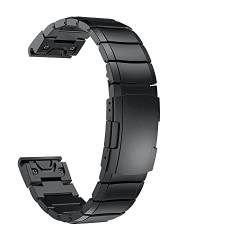 NIBYQ Uhrenarmband für Garmin Fenix 7X, 7, 6X, 6S, 6, 5X, 5Plus, 3HR, Metall, Schnellverschluss, Edelstahl, 20, 22, 26 mm, For Fenix 5X 6X Pro, Achat von NIBYQ