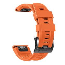 NIBYQ Uhrenarmband für Garmin Fenix Epix 7 7X, Schnellentriegelung, 22, 26 mm, Silikonband für Fenix 6X 6 Pro 5 5X Plus 3 3HR 945 MK2i Uhrenarmband, 22 mm, Achat von NIBYQ