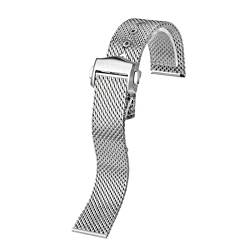 NIBYQ Uhrenarmband für Omega Seamaster Serie 300 Taucheruhr 007 Version Uhrenarmband Diver 3000 m Edelstahl-Mesh-Gürtel, 20 mm, Achat von NIBYQ