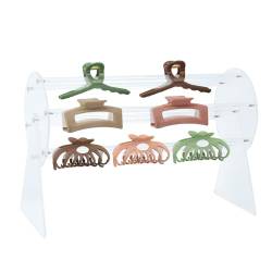 NICENEEDED Acryl-Klauen-Clips-Organizer-Halter, Um 360 Grad Drehbarer Präsentationsständer Mit Klauenclip, Transparente Haarspangen Organisieren Rack Für Frauen Mädchen Klauenklammernhalter von NICENEEDED