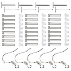 NICENEEDED Silikon-Ohrring-Allergie-Hülle Für Empfindliche Ohren, Ohrringlochschoner, Ohrringe-Ärmel, Piercing-Schutz, Unsichtbare Ohrstifte, Ohrstecker, Kunststoff-Ohrstecker Mit Rückseite Für Die Sc von NICENEEDED