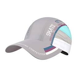 NICEYEA Baseball Cap Schnell Trocknende Sonnenschutzkappe Schirmmütze Sommermütze Mesh Kappe Basecap Sonnenhut Basketball Sportkappe Einstellbare Atmungsaktives Sommerhut für Sportreisen, Bergsteigen von NICEYEA