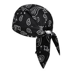 NICEYEA Kopftuch Kappe Bandana Cap Piratenhüte Laufmützen Schweißabsorbierend Atmungsaktive Sport Kopfbedeckung Radkappen Feuchtigkeitsableitende Sommermütze von NICEYEA