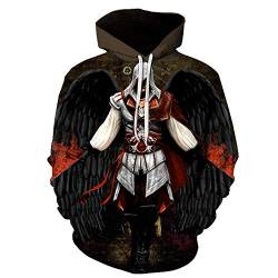 Assassin's Creed 3D Print Hoodie Kapuzenpullover Bunt Langarm Pullover Sweatshirt M-XXL Gr. L, 2 von NICHIYO