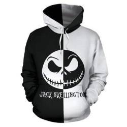 The Nightmare Before Christmas 3D Print Hoodie Kapuzenpullover Bunt Langarm Pullover Sweatshirt M-XXL Gr. Small, 18 von NICHIYO