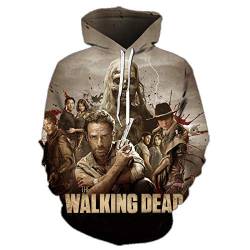 The Walking Dead Kapuzenpullover mit 3D-Druck, bunt, langärmlig, Sweatshirt M-XXL Gr. XXX-Large, 9 von NICHIYO
