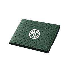 NICKAL Auto-Führerschein-Geldbörse, Ausweis-Kreditkartenhalter für MG Morris Garage TF ZR ZS GS GT HS MG3 MG5 MG6 MG7 Zubehör,Green Style von NICKAL