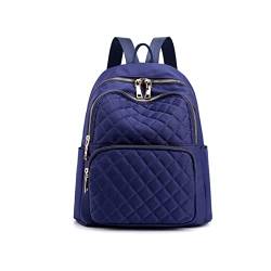 NICOLE & DORIS Damen Rucksäcke Casual Rucksack Waterproof Nylon Daypack Leichtgewicht Schultasche Cityrucksack Mode Rucksack mit Mehreren Taschen Navy Blau von NICOLE & DORIS