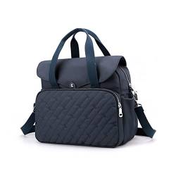 NICOLE & DORIS Damen Schultertasche Gross Handtasche Shopper Multifunktionale Umhängetasche Lässiger Rucksack Leichte Tragetasche Frauen Reisetasche Navy Blau von NICOLE & DORIS