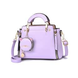 NICOLE & DORIS Frauen Umhängetasche Klein Tasche Mode Handtaschen Damen Kuriertaschen Handytasche Mädchen Crossbody Schultertaschen mit Geldbörse Lila von NICOLE & DORIS