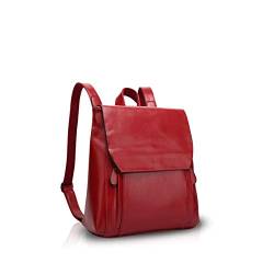 NICOLE&DORIS Mode Damen Rucksack Henkeltaschen Schulrucksack Reisen Daypacks Outdoor Tasche Weich PU Rot von NICOLE & DORIS