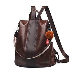 NICOLE & DORIS Rucksack Damen Rucksackhandtaschen Mode Rucksack Schulter Tasche Wasserdichte Anti-Diebstahl Schultertasche Damen Rucksack mit großer Kapazität von NICOLE & DORIS