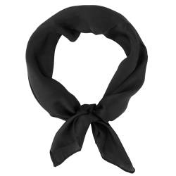 Seidentuch Damen, Bandana Schwarz, Kopftuch Damen, Halstuch Damen, Halstuch Schwarz, Satin Tuch, Seidentuch Haare Schlafen, Hijab Kopftuch, Silk Scarf Shawl, Frauen Quadrat Hals schal von NIEITRK