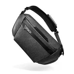 NIID CACHE H1 Hybrid Sling Bag & Duffel Bag, großes Fassungsvermögen, intuitiver Aufbewahrungszugriff, Crossbody-Umhängetasche für Reisen, Fitnessstudio, GRAU, Large von NIID