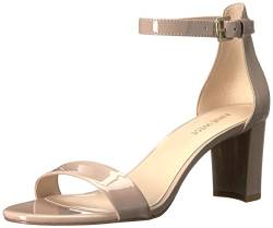 NINE WEST Damen Pruce Sandale mit Absatz, Natürliches Lack, 38 EU von NINE WEST