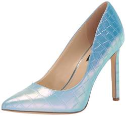 NINE WEST FOOTWEAR Damen Tatiana Dress Pumps, Blau Croco 427, 38.5 EU von NINE WEST